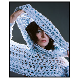 CHUNKY CROCHETED SHRUG WITH HOOD